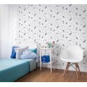 Marburg|Papier Peint pour enfants blanc et noir astronautes|Enfants
