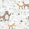 Marburg|Papier Peint pour enfants blanc avec des renards, des cerfs, des ours|Enfants