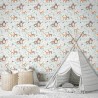 Marburg|Papier Peint pour enfants blanc avec des renards, des cerfs, des ours|Enfants