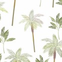 Marburg|Papier Peint enfant blanc avec des palmiers tropicaux|Enfants