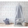 Marburg|Pastel blue children's Wallpaper with balloons and garlands|Wallpaper
