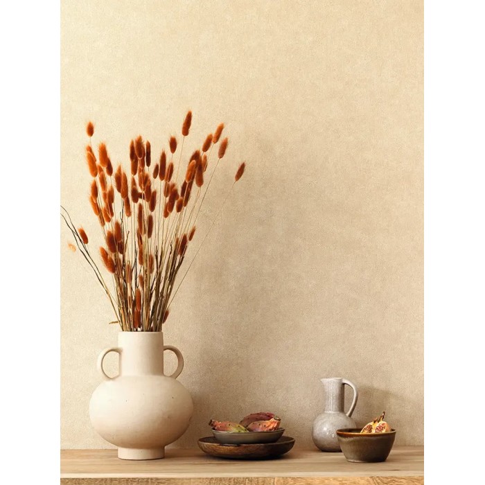 Caselio|Papel pintado efecto pared beige tostado|Papel Pintado