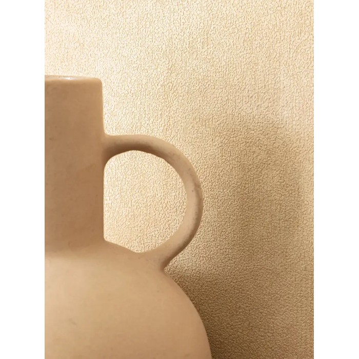 Caselio|Toasted beige wall effect wallpaper|Wallpaper