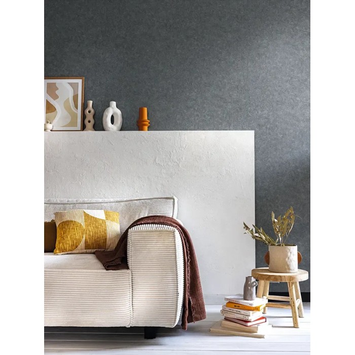 Caselio|Tapete in Schiefergrau-Wandoptik|Tapeten