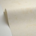 Caselio|Papel pintado efecto pared blanco crudo y dorado|Imitacion Estuco