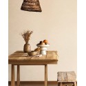 Caselio|Papier peint effet mur lin brut|Papier Peint