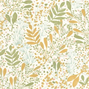 Caselio|Papier peint mosaïque artistique verte, style moderne|Jeunesse