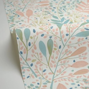 Caselio|Papier Peint negro/tonos verdes estampado floral|Papier Peint 2