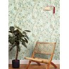 Caselio|Pastel green watercolor floral wallpaper|Scandinavian