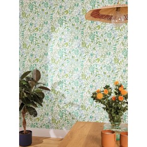 Papeldecor|Papier peint grandes fleurs aquarelle beige pastel|Aquarelle 2
