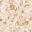 Caselio|Tapete mit rosa Aquarellblumen|Skandinavisch