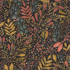 Caselio|Blumentapete in Indigo-Blau|Tapeten