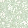 Caselio|Papier peint floral vert pastel|Papier Peint