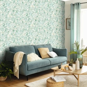 Eijffinger|Modern wallpaper in white with relief|Wallpaper 2