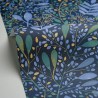 Caselio|Papier peint fleurs bleu indigo|Papier Peint