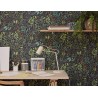Caselio|Black/green floral print Wallpaper|Wallpaper