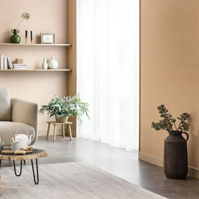 Caselio|Papel pintado yute marrón|Papel Pintado