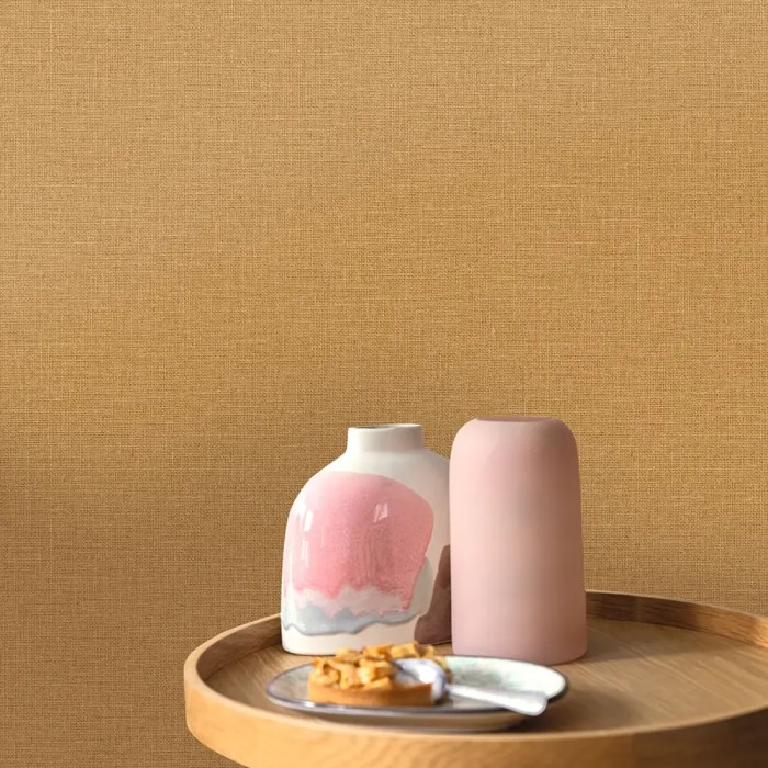 Caselio|Wallpaper with jute or burlap effect in brown|Wallpaper