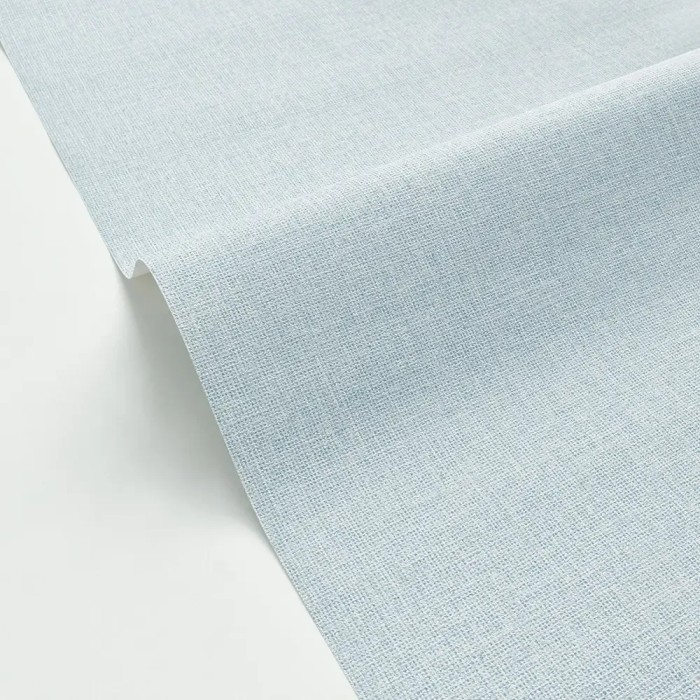 Caselio|Tapete mit himmelblauem Jute-Effekt|Tapeten