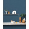 Caselio|Petroleum blue jute wallpaper|Wallpaper
