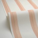 Caselio|Papier peint rayures roses salle à manger|Jeunesse