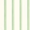 Caselio|Papier peint chambre rayures vert bordure or|Jeunesse