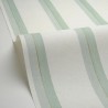 Caselio|Papier peint chambre rayures vert bordure or|Jeunesse