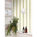 Caselio|Green striped wallpaper ideal for bathrooms|Stripes