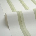 Caselio|Papier peint rayures vertes idéal salle de bain|Rayures
