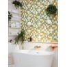 Caselio|Geometric wallpaper in green tones|Youth Style