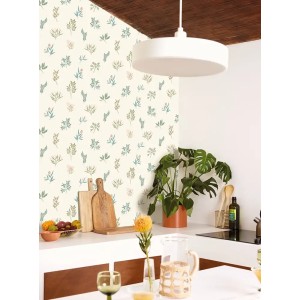 Papeldecor|Papier peint en pierre beige avec des maillons blancs|Papier Peint 2