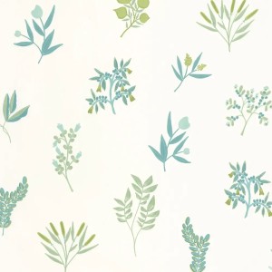 Caselio|Green circle wallpaper for kitchen in Scandinavian style|Scandinavian