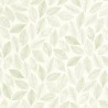 Caselio|Wallpaper with white and green leaf engravings|Scandinavian