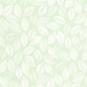Caselio|Wallpaper with white and ochre leaf prints|Scandinavian