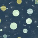 Caselio|Kids wallpaper with planets, blue Milky Way|Children's