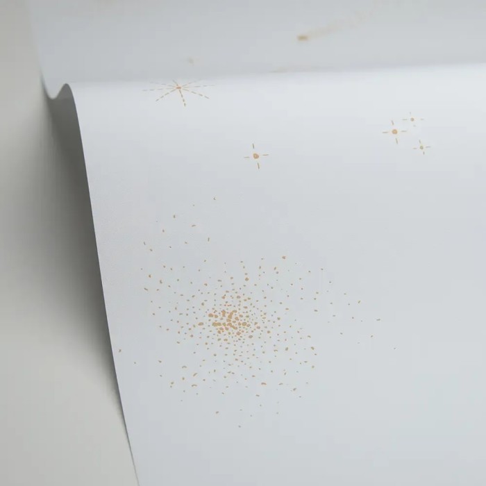 Caselio|Papier peint enfant étoiles et comètes beige|Enfants