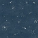 Caselio|Papier peint enfant étoiles et comètes bleu|Enfants