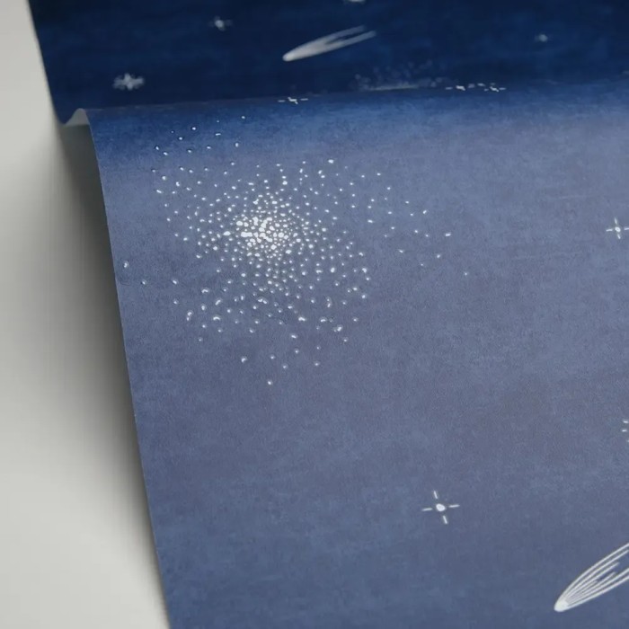 Caselio|Kids wallpaper with stars and comets in blue|Children's