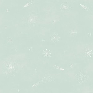 As Creation|Papier Peint pour enfants avec étoiles et animaux sur fond blanc|Enfants