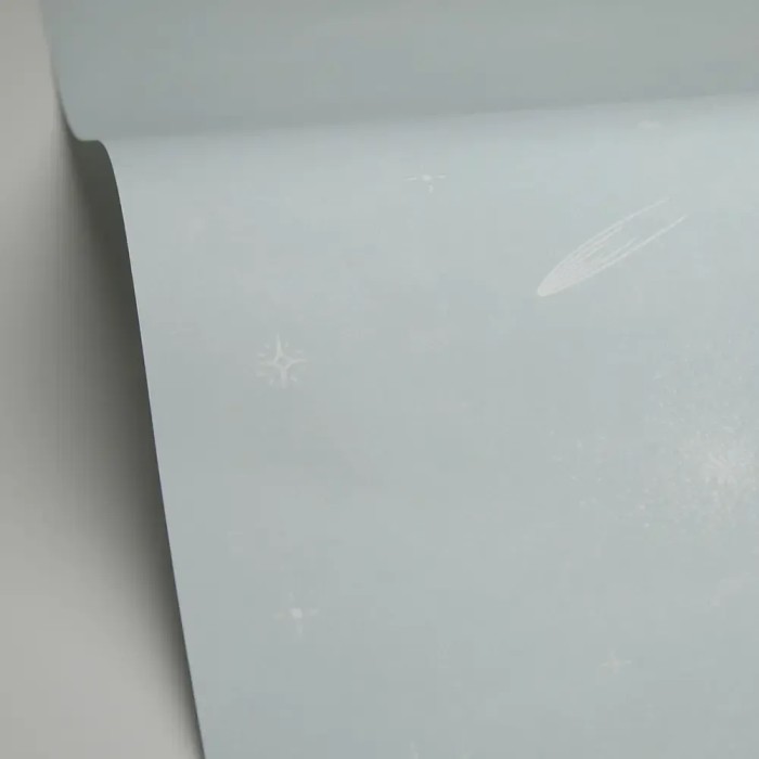 Caselio|Papier peint enfant étoiles et comètes vert|Enfants