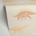 Caselio|Papier peint enfant dinosaures beige|Enfants