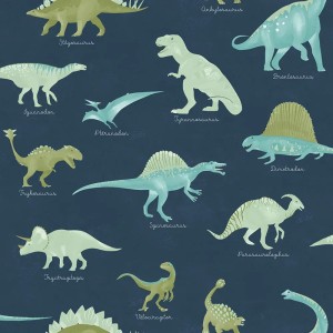 Caselio|Kids wallpaper flock of doves salmon pink|Children's