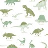 Caselio|Papel pintado infantil diferentes especies de dinosaurios|Infantil