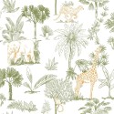 Caselio|Papel pintado infantil safari para niños|Infantil