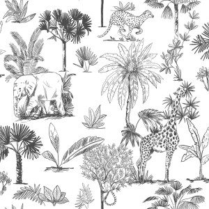 Caselio|Papier peint enfant safari pour enfants|Enfants