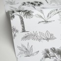 Caselio|Kinder-Safari-Tapete in Schwarz-Weiß|Kindertapete