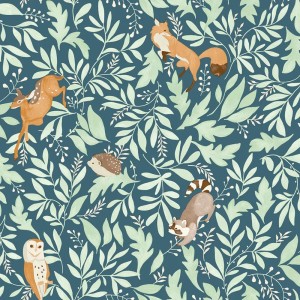 Cristiana Masi|Wallpaper children's wallpaper with bunnies outlined in soft sand|Children's