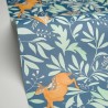 Caselio|Kids wallpaper with forest animals in blue|Children's