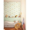 Caselio|Kids wallpaper with forest animals in green|Children's