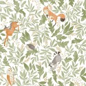 Caselio|Papier peint enfant animaux de la forêt|Enfants
